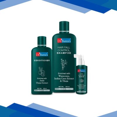 Dr Batra’s Hair Fall Control Shampoo 500 ml + Conditioner 200 ml + Hair Vitalizing Serum 125 ml