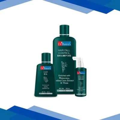 Dr Batra’s Hair Fall Control Shampoo 500 ml + Hair Fall Control Serum 125 ml + Hair Oil 100 ml