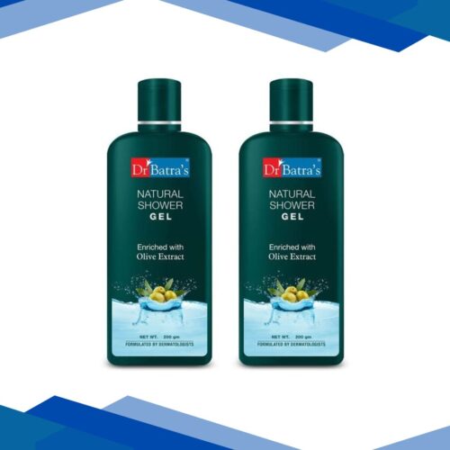 Dr Batra’s Natural Shower Gel Enriched With Olive Extract (Pack of 2 x 200 gm) 1’s