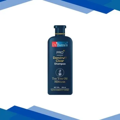 Dr Batra’s Pro+ Dandruff Clear Shampoo – Tea Tree Oil Hibiscus 350 ml
