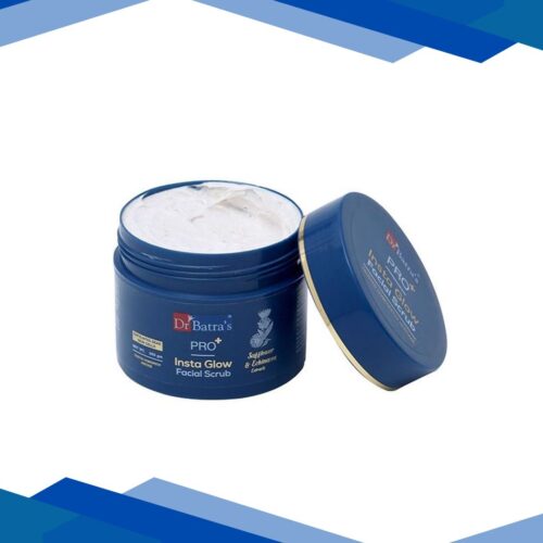 Dr Batra’s PRO+ Insta Glow Facial Scrub. Exfoliates Dead Skin Cells 250 gm