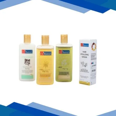 Dr. Batra’s Hair Care Kit (Hair Oil 200 ml, Shampoo 200 ml, Conditioner 200 ml & Hair Vitalizing Serum 125 ml)