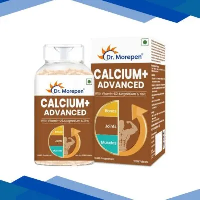 Dr. Morepen Calcium+ Advanced Tablets with Vitamin – D2, Magnesium & Zinc – Tablet 120’s