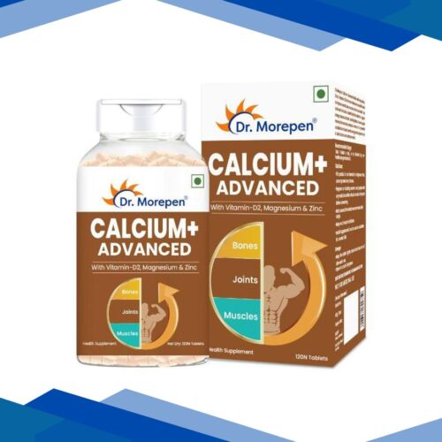 Dr. Morepen Calcium+ Advanced Tablets with Vitamin – D2, Magnesium & Zinc – Tablet 120’s