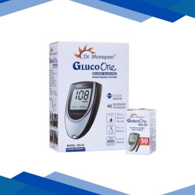 Dr. Morepen GlucoOne Blood Glucose Monitor (BG 03) + Blood Glucose Test Strips 50’s