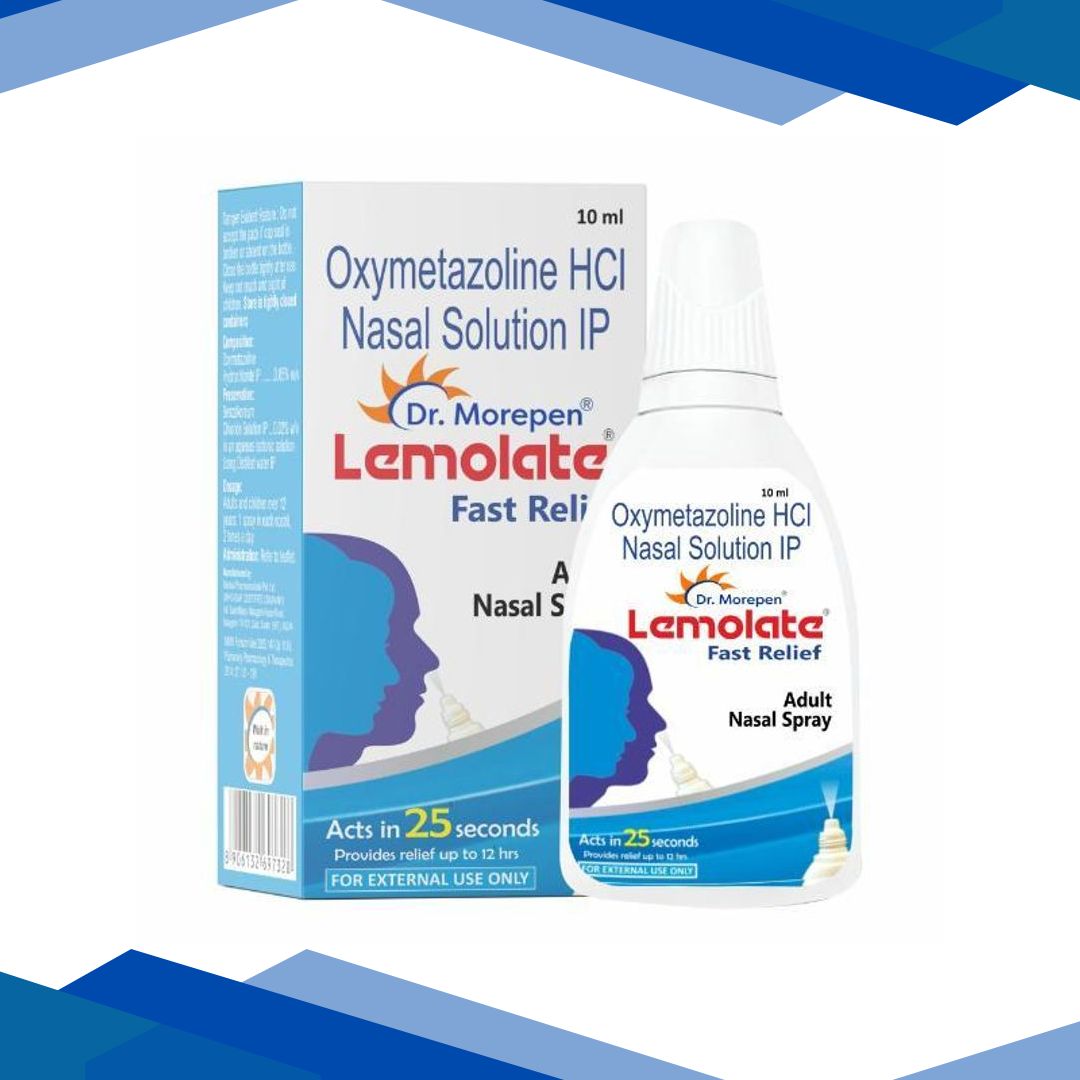 Dr. Morepen Lemolate Fast Relief Adult Nasal Spray 10 ml