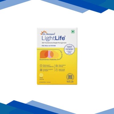Dr. Morepen LightLife Pre-Meal Nutrition Sachets – Lemon Flavour (Pack Of 10 x 5 g