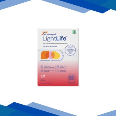 Dr. Morepen LightLife Pre-Meal Nutrition Sachets – Litchi Flavour Flavour (Pack Of 10 x 5 g)