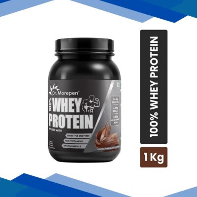 Dr. Morepen Muscle Food 100% Whey Protein Powder – Double Chocolate 1 kg
