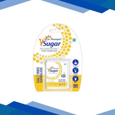 Dr. Morepen Y Sugar Pellets (Sucralose) 100% Natural Sweetener Tablet 100’s