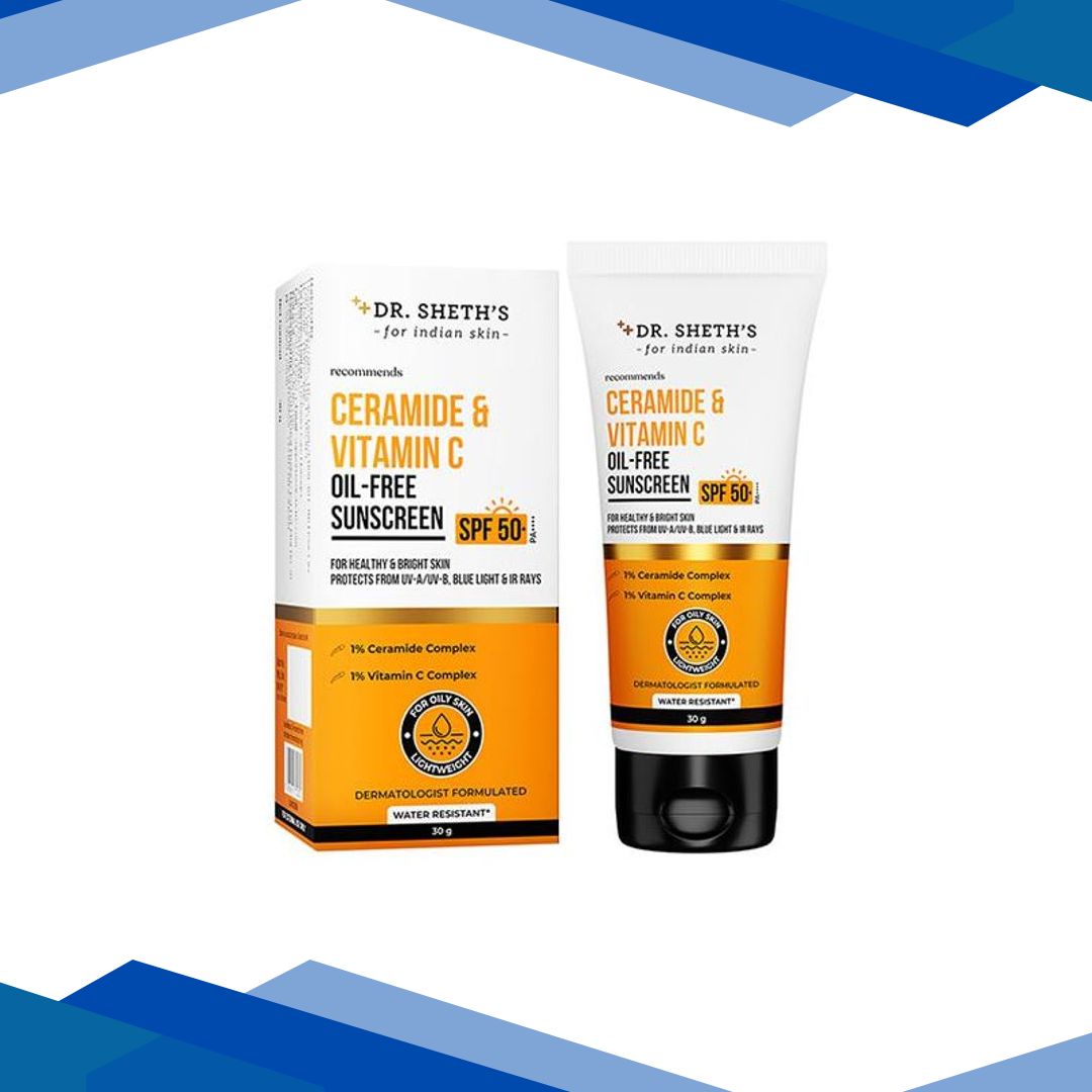 Dr. Sheth’s Ceramide & Vitamin C Oil-Free Sunscreen 30 gm