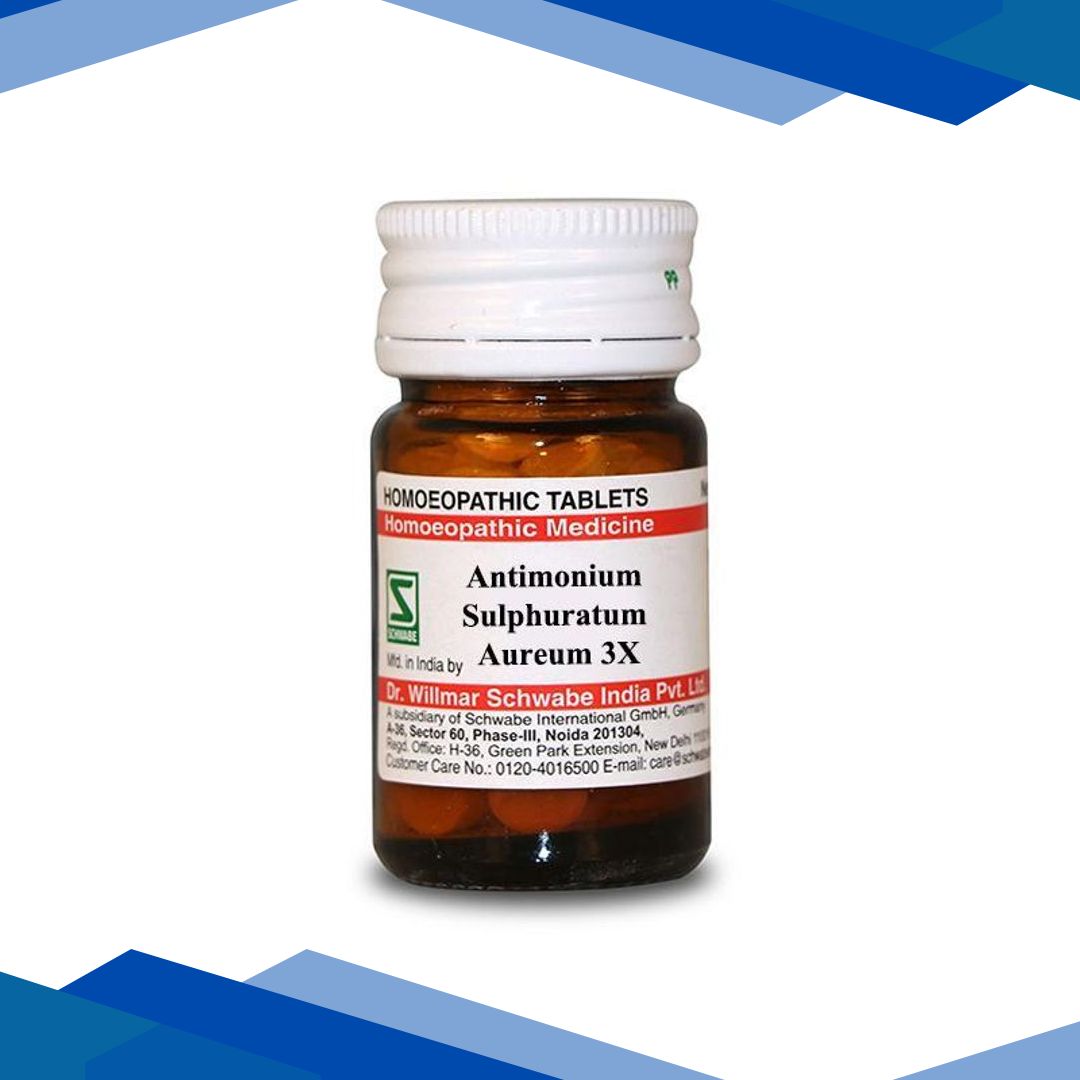 Dr.Willmar Schwabe Antimonium Sulphuratum Aureum 3X Tablet 20 gm