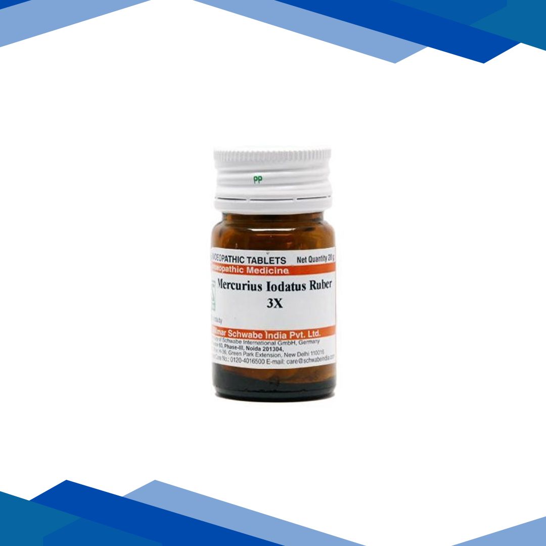 Dr.Willmar Schwabe Mercurius Iodatus Rubrum 3X Tablet 20 gm