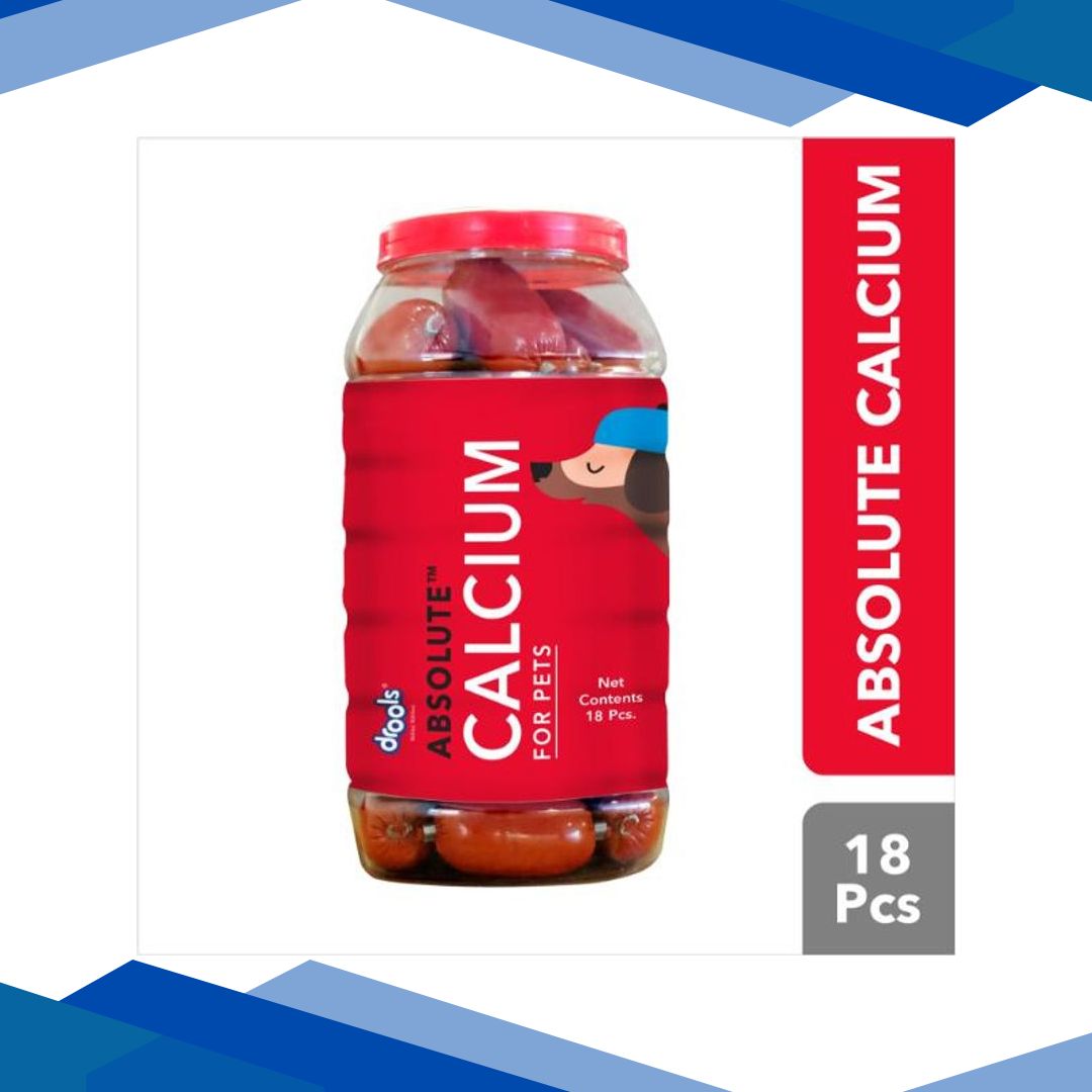 Drools Absolute Calcium Sausage Dog Supplement (Jar) 18’s