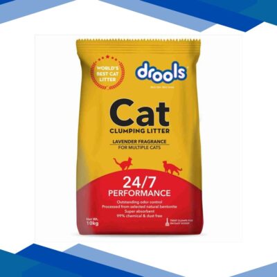 Drools Clumping Lavender Fragrance Cat Litter (For multiple cats) 10000 gm