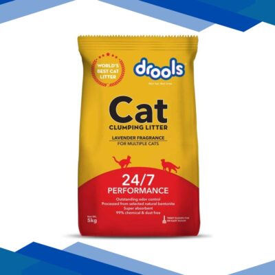 Drools Clumping Lavender Fragrance Cat Litter (For multiple cats) 5000 gm