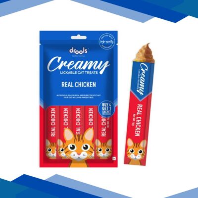Drools Creamy Lickable Cat Treats – Real Chicken (Buy 4 Get 1) 1’s