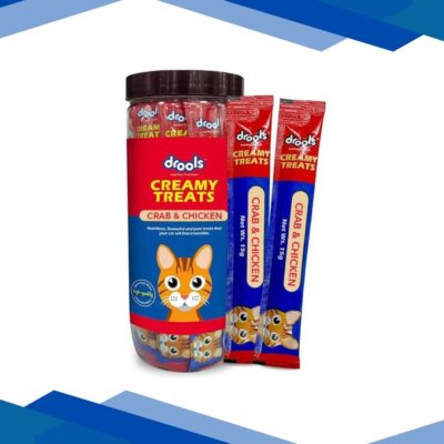 Drools Creamy Treats For Cat- Crab&Chicken (Pack Of 25 x 15gm) 1’s
