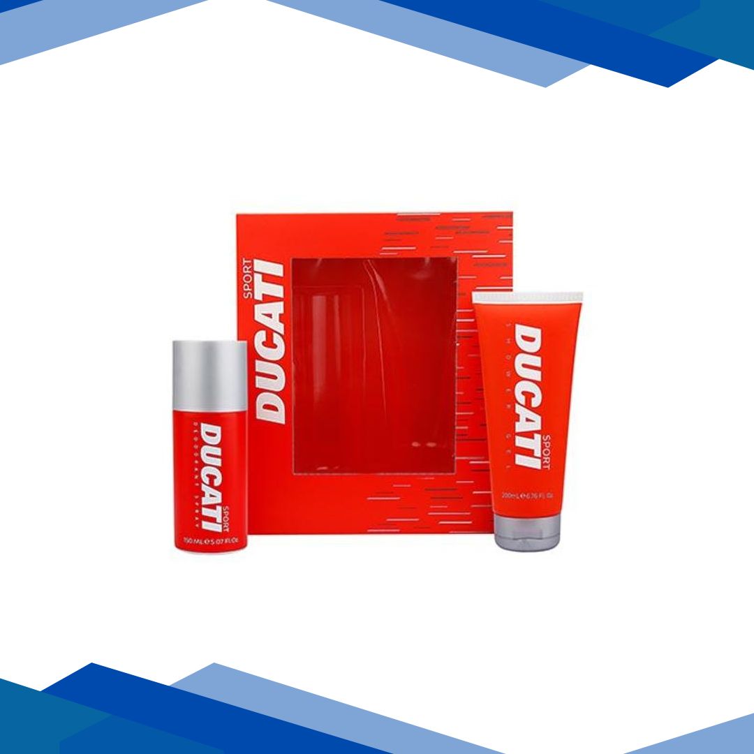 Ducati Sport Gift Set (Deodorant Spray 150ml + Shower Gel 200ml) 1’s