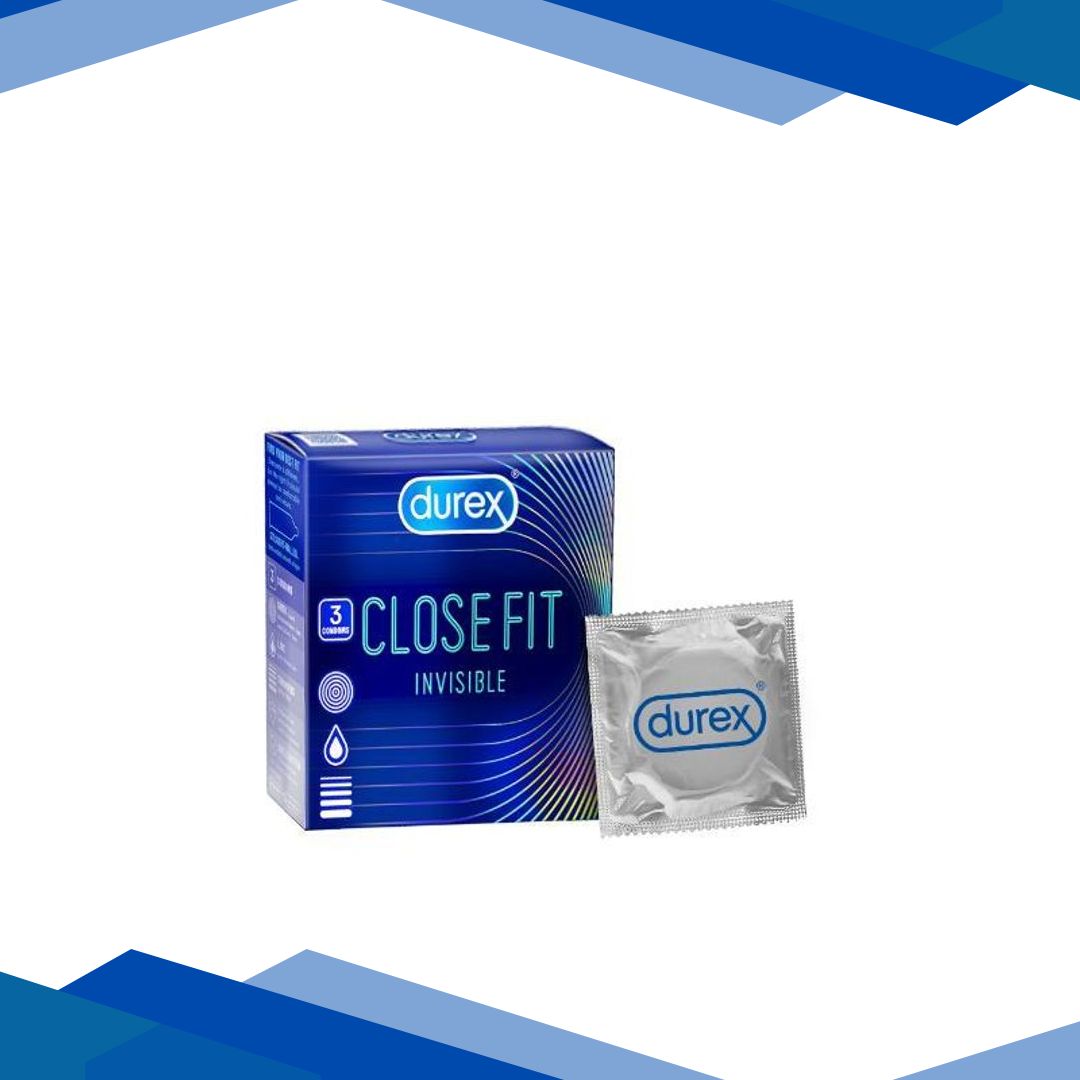Durex Close Fit Invisible Condoms 3’s