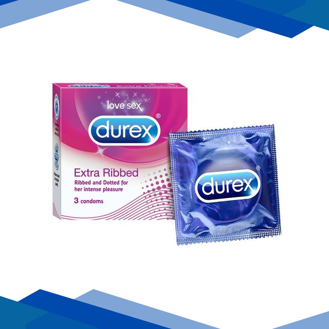 Durex Condoms – Extra Ribbed 3’s