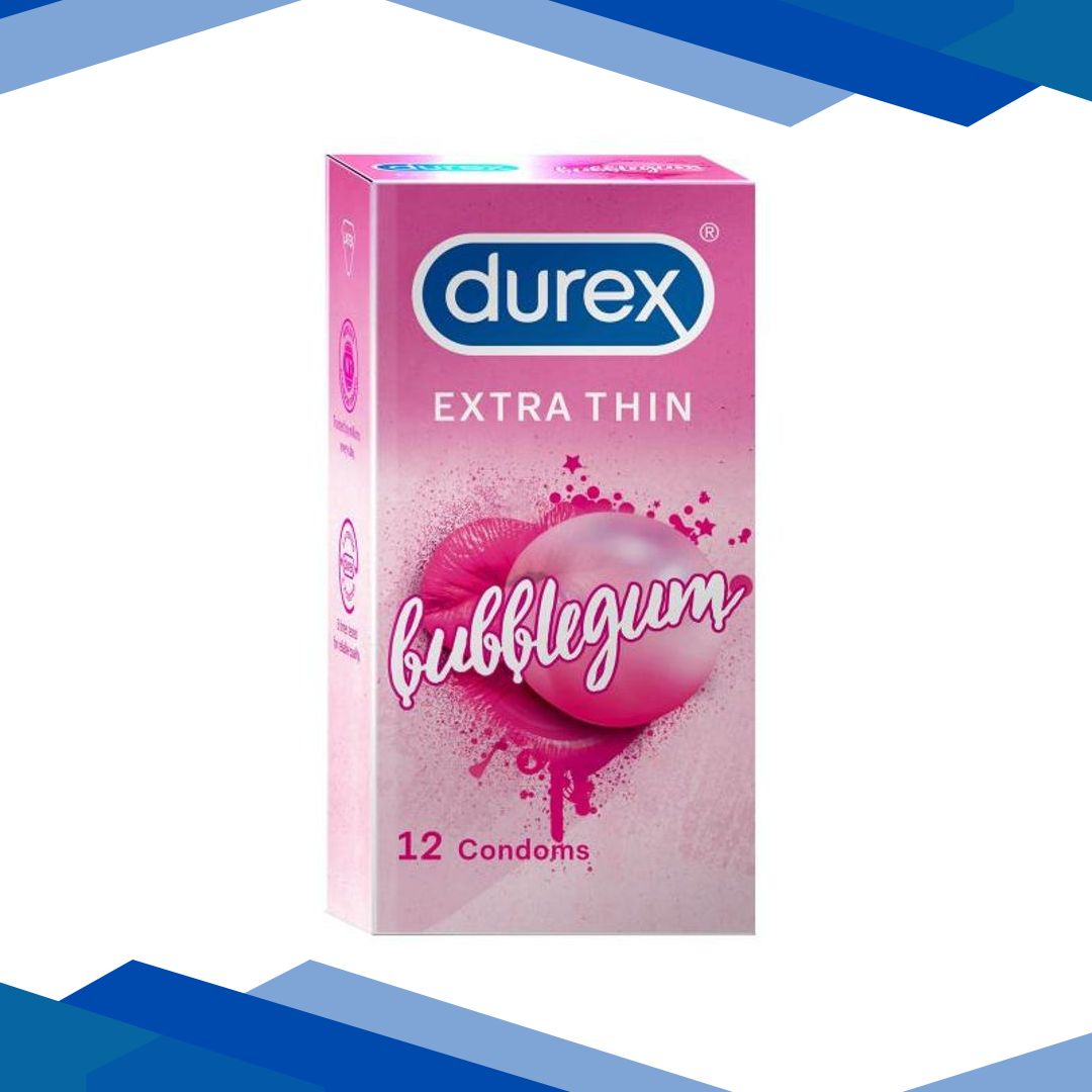 Durex Extra Thin Condoms – Bubblegum 12’s