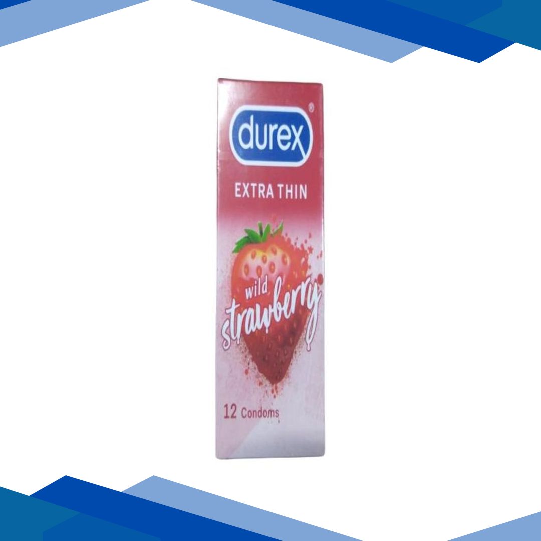 Durex Extra Thin Condoms – Wild Strawberry 12’s