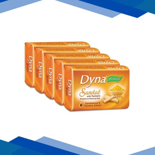 Dyna Naturals Soap – Sandal & Turmeric (Pack of 5 x 100gm)