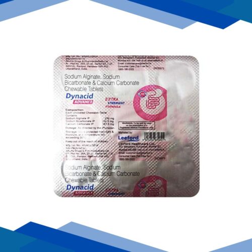 DYNACID ADVANCE SUGAR FREE WITH EXTRA STRENGHT FORMULA Chewable Tablet 9’s