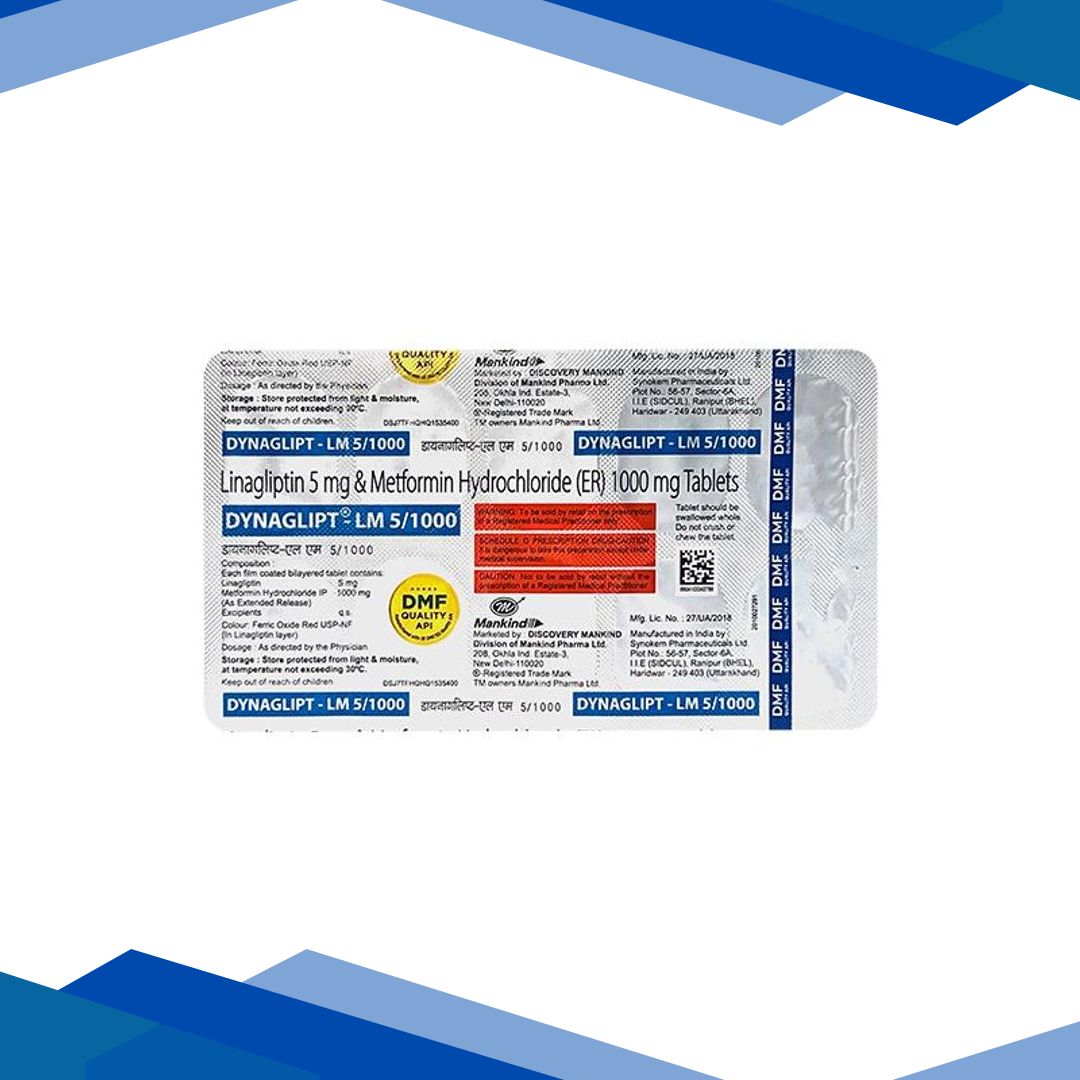 DYNAGLIPT LM 5/1000 Tablet 10’s