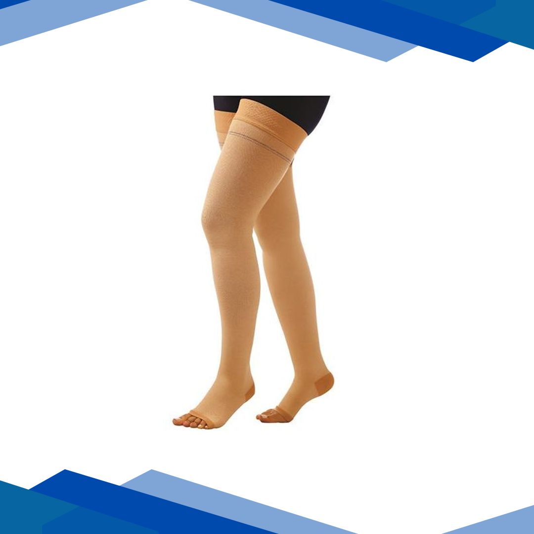 Dynamic Comprezon Cotton Varicose Vein Stockings Above Knee (Pair) – (Class 1) (2152) (M)