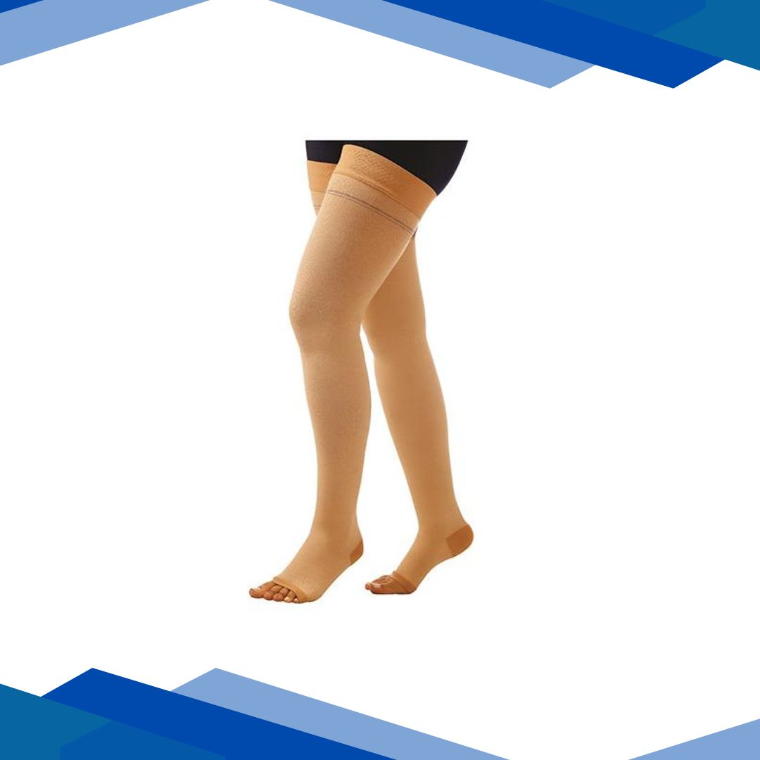 Dynamic Comprezon Cotton Varicose Vein Stockings Above Knee (Pair) – (Class 2) (2162) (XL)