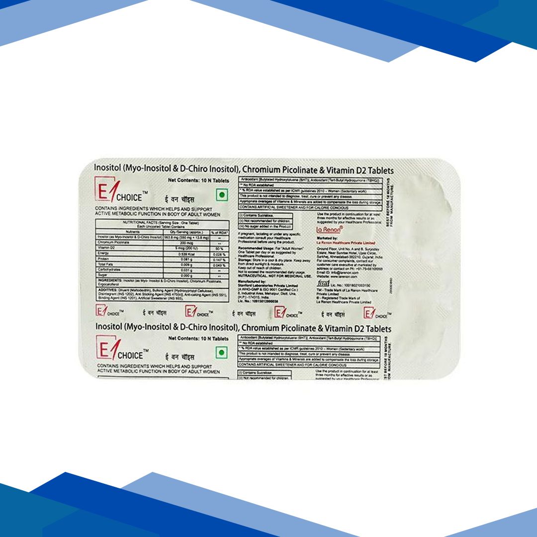 E1 CHOICE Tablet 10’s