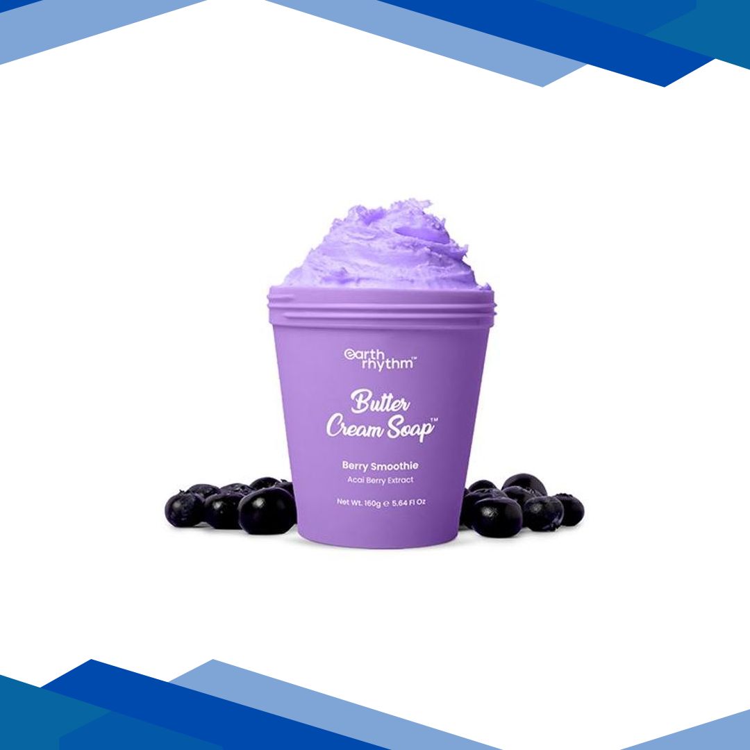 Earth Rhythm Berry Smoothie Butter Cream Soap 160 gm