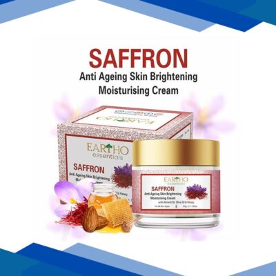 Eartho Essentials Anti Ageing Skin Brightening Moisturising Cream – Saffron 50 gm