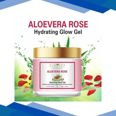 Eartho Essentials Hydrating Glow Gel – Aloevera Rose 100 gm