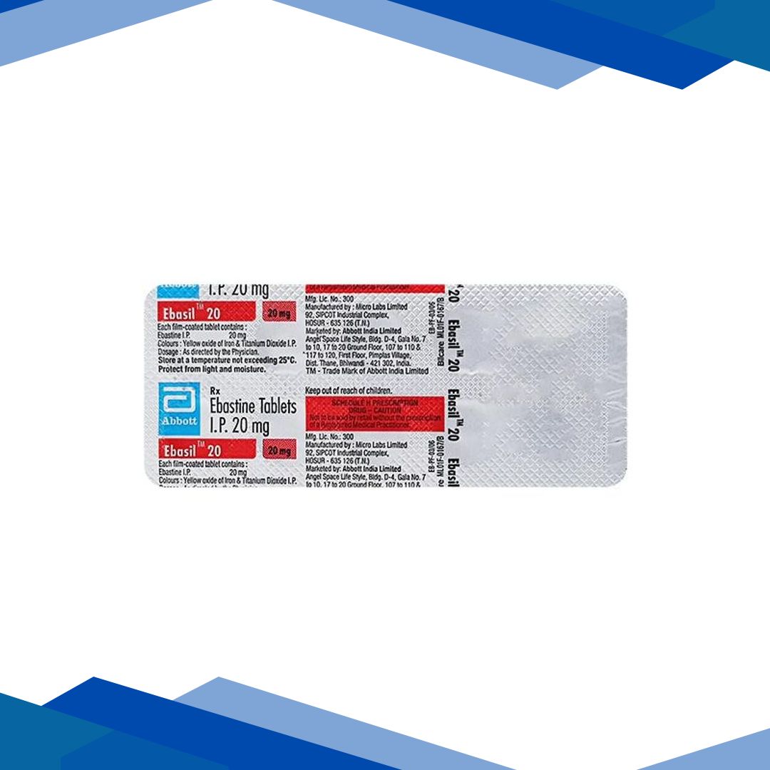 Ebasil 20mg Tablet 10’S