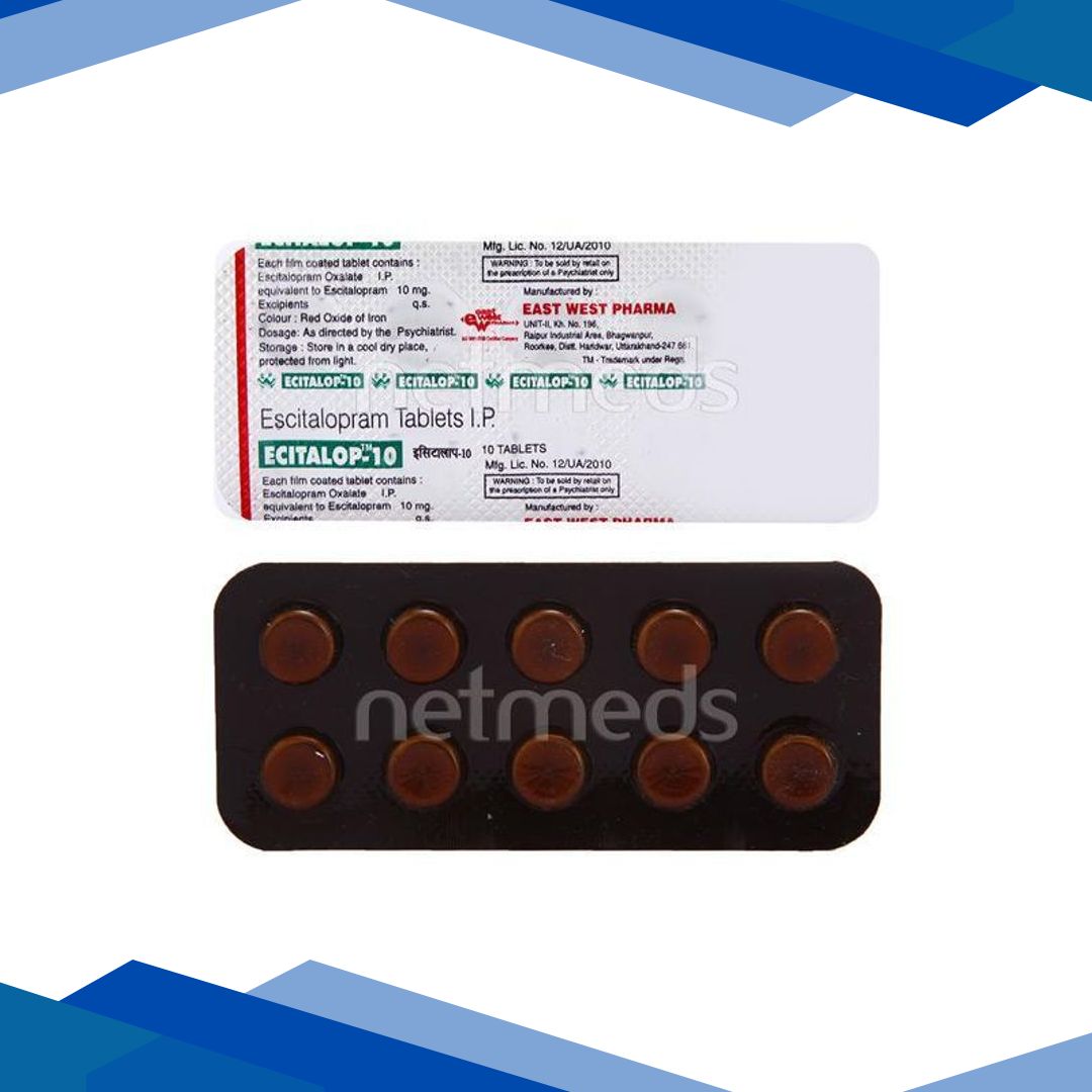 Ecitalop 10mg Tablet 10’S
