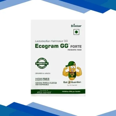 ECOGRAM GG FORTE LACTOSE & GLUTEN FREE NATURAL VANILLA FLAVOUR Sachet 1g