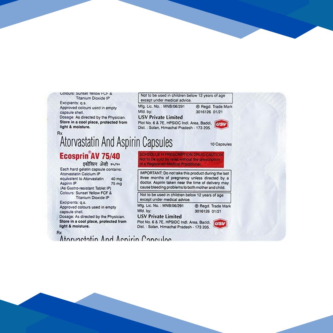 ECOSPRIN AV 75/40 Capsule 10’s