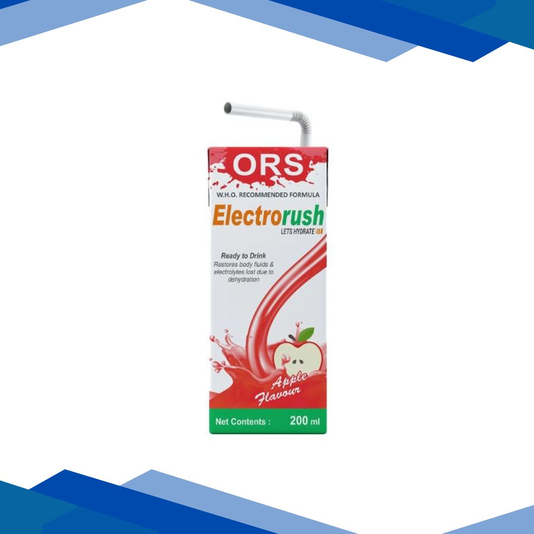 Electrorush ORS Liquid – Apple Flavour 200 ml