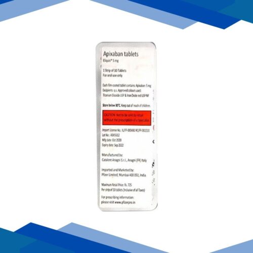 Eliquis 5mg Tablet 10'S