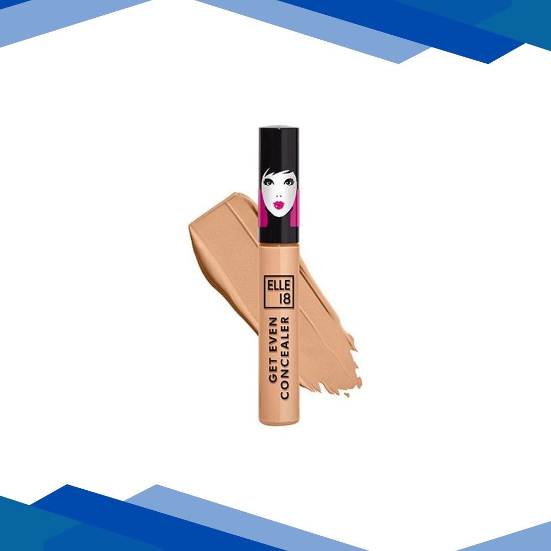 Elle 18 Get Even Concealer, Pearl, Buildable Coverage, For Dark Spots & Fine Lines 5.4 ml