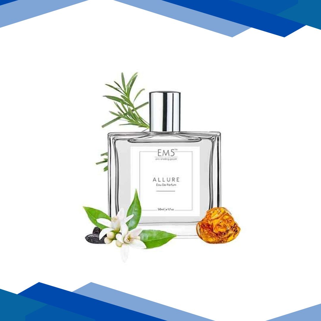EM5 Allure Perfume for Men – Eau De Parfum Spray, Citrus Aromatic Vanilla 50 ml