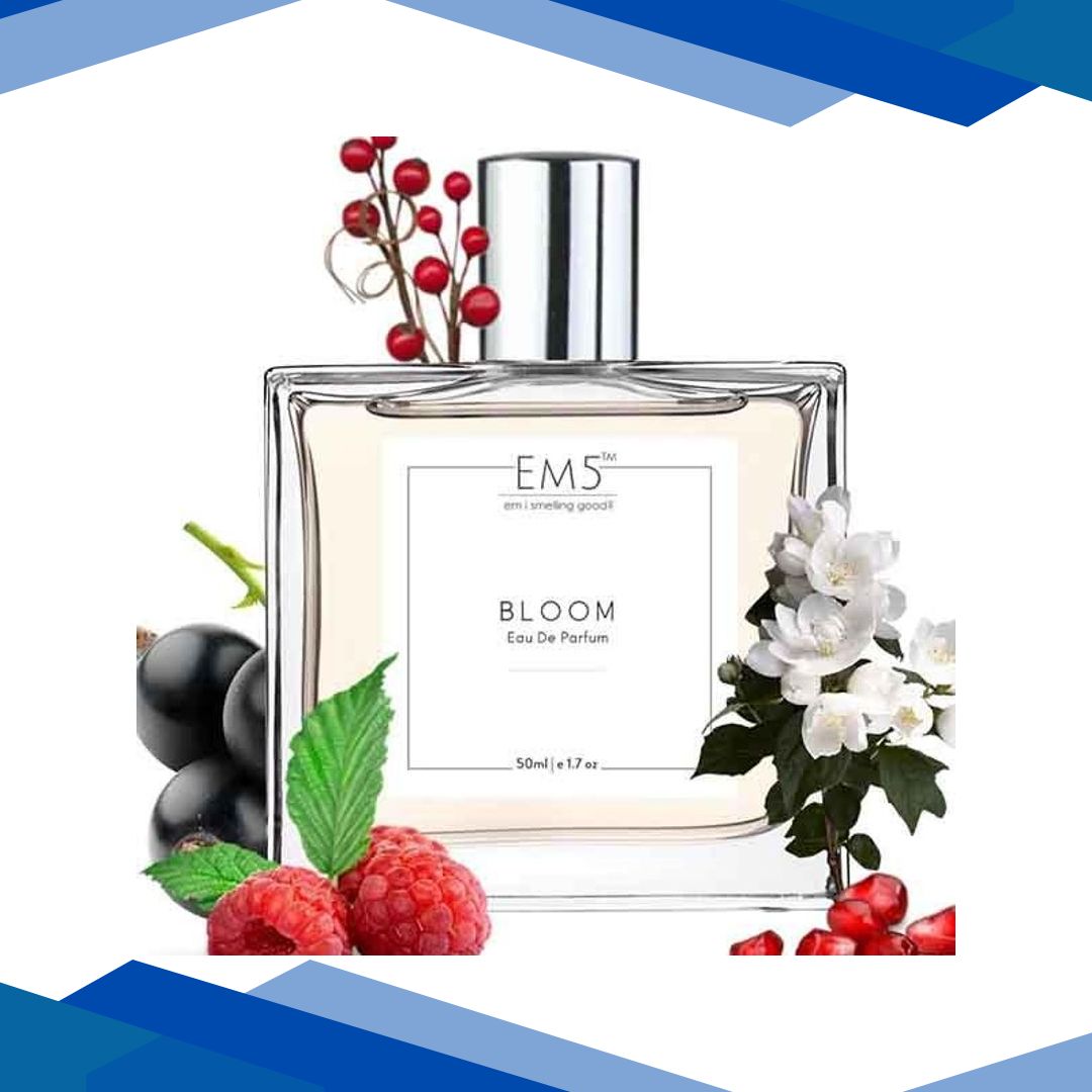 EM5 Bloom Perfume for Women – Eau De Parfum Spray, Floral Fruity Sweet Woody 50 ml