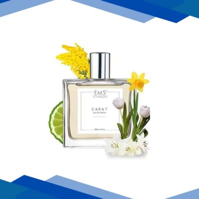 EM5 Carat Perfume for Women – Eau De Parfum Spray, Floral Green Powdery 50 ml