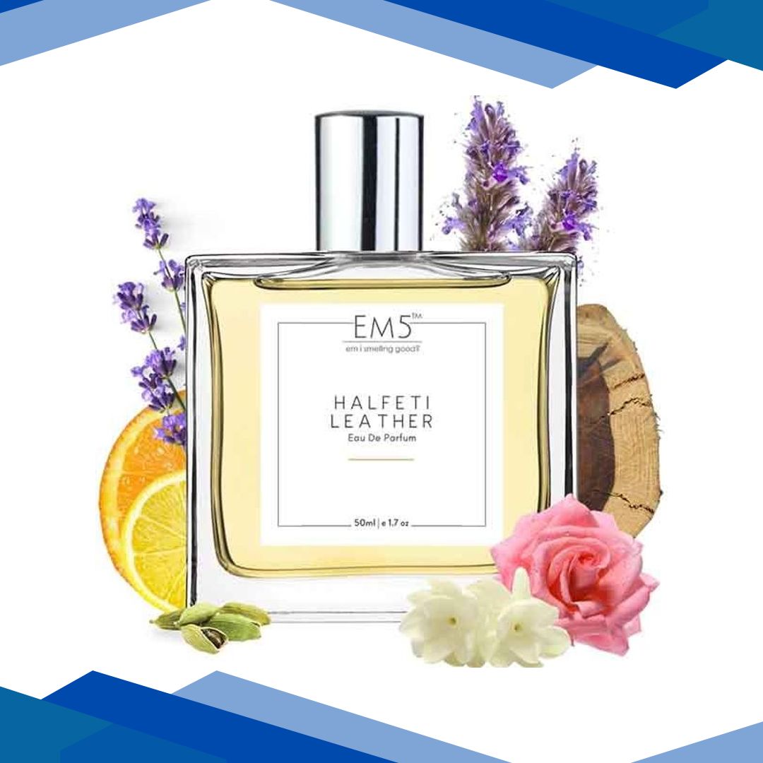 EM5 Halfeti leather Unisex Eau de Parfum Perfume Spray for Men & Women – Warm Spicy Smoky Leather 50 ml