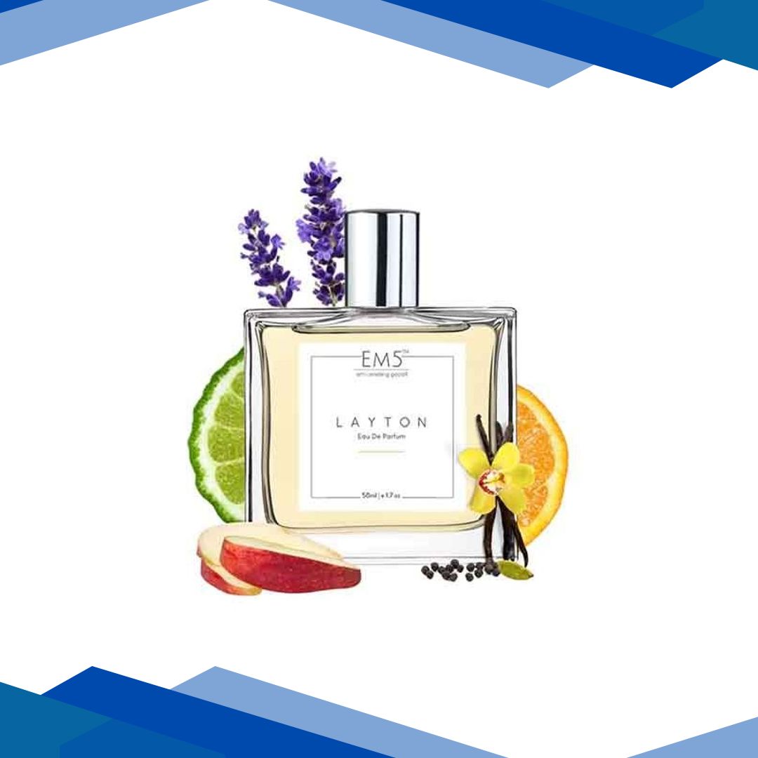 EM5 Layton Unisex Perfume – Eau De Parfum Spray for Men & Women, Vanilla Woody Warm & Spicy 50 ml