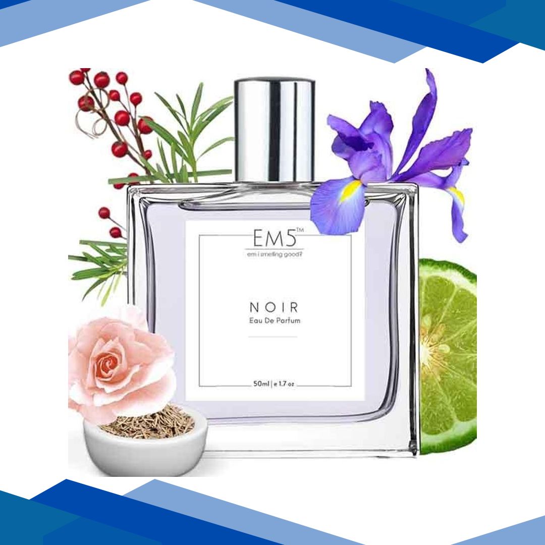EM5 Noir Perfume for Men – Eau De Parfum Spray, Amber Woody Spicy 50 ml
