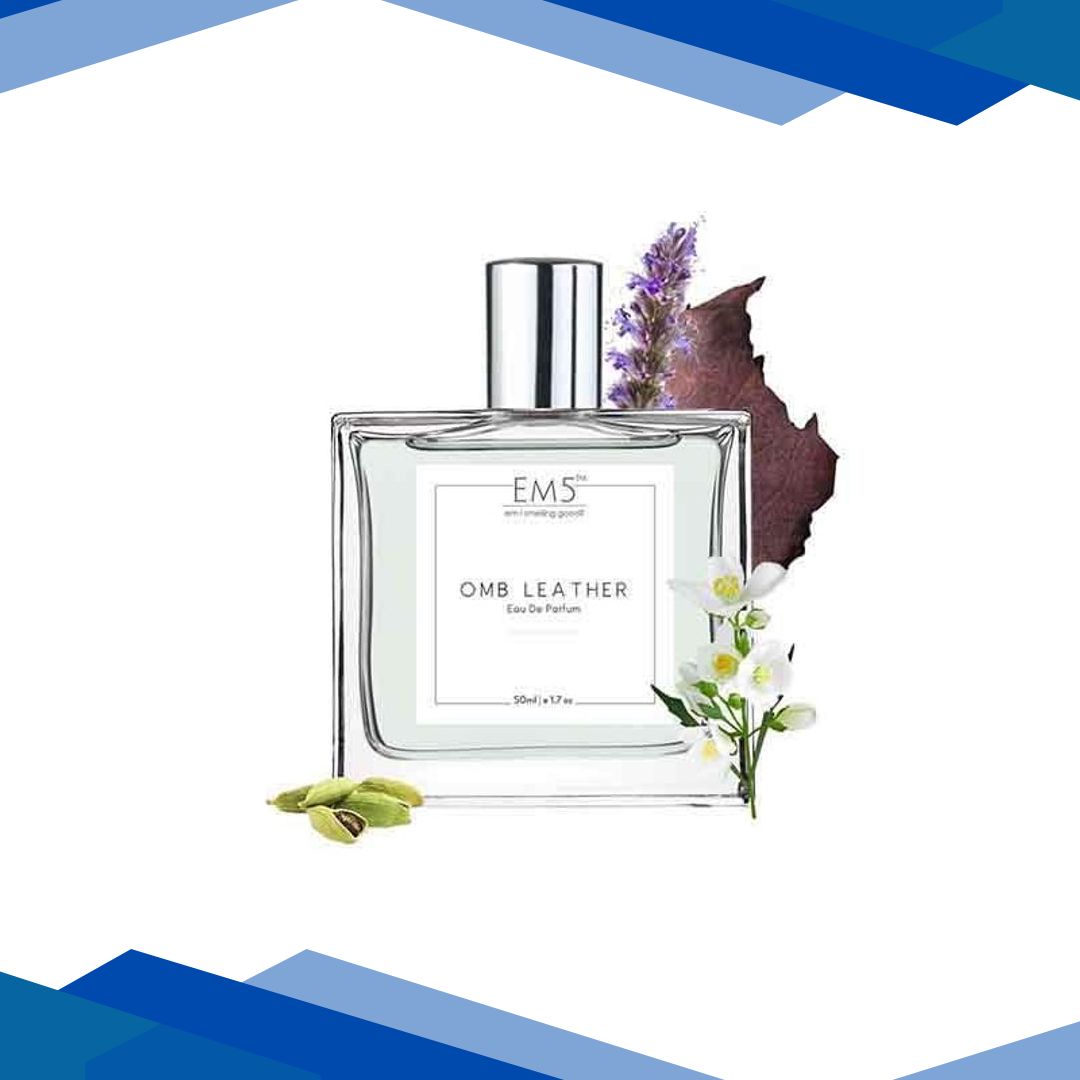 EM5 Omb Leather Unisex Perfume – Eau De Parfum Spray for Men & Women, Leather Animalic Earthy 50 ml